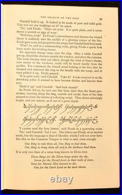 1968 The Fellowship of the Ring The Lord of the Rings J R R Tolkien Second Ed
