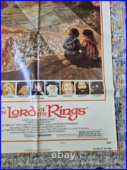 1970s Lord Of The Rings Movie Poster JRR Tolkien Style B