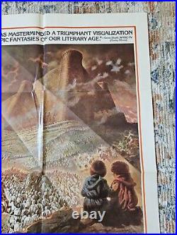 1970s Lord Of The Rings Movie Poster JRR Tolkien Style B