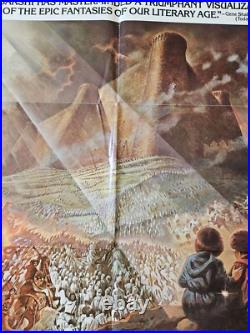 1970s Lord Of The Rings Movie Poster JRR Tolkien Style B
