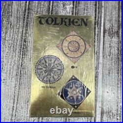 1973 Ballantine Books Lord of the Rings Hobbit LOTR Boxed Set Gold NEW! Tolkien