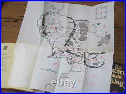 1974 Lord of The Rings Trilogy / The Hobbit J R R Tolkien hardback maps