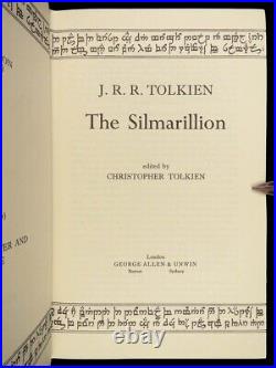 1977 Lord of the Rings 1st JRR Tolkien Silmarillion Middle Earth + MAP DJ