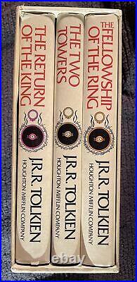 1978 Lord of the Rings Book Set Slipcase 2nd Edition Houghton Mifflin With MAPS