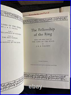 1978 Lord of the Rings Book Set Slipcase 2nd Edition Houghton Mifflin With MAPS