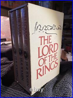 1978 Lord of the Rings Book Set Slipcase 2nd Edition Houghton Mifflin With MAPS