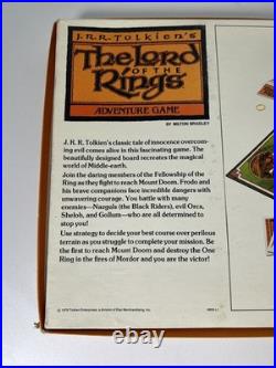 1979 LotR LORD OF THE RINGS Adventure Game Milton Bradley TOLKIEN Complete HTF