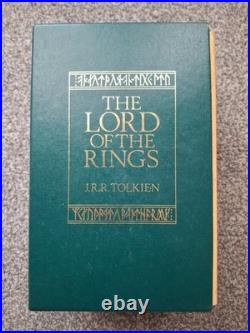 1987 Green Leather Boxset Lord Of The Rings Trilogy Unwin Hyman J R R Tolkien