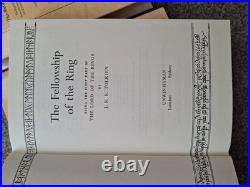 1987 Green Leather Boxset Lord Of The Rings Trilogy Unwin Hyman J R R Tolkien