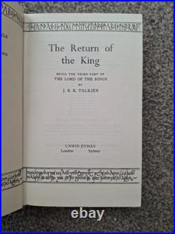 1987 Green Leather Boxset Lord Of The Rings Trilogy Unwin Hyman J R R Tolkien