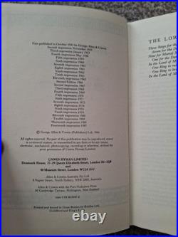 1987 Green Leather Boxset Lord Of The Rings Trilogy Unwin Hyman J R R Tolkien