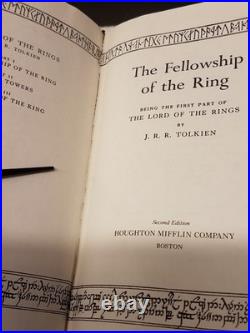 1993 The Lord of the Rings J. R. R. Tolkien VTG Hardcover 3 Book Box Set with Maps