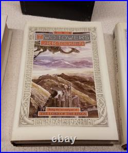 1993 The Lord of the Rings J. R. R. Tolkien VTG Hardcover 3 Book Box Set with Maps