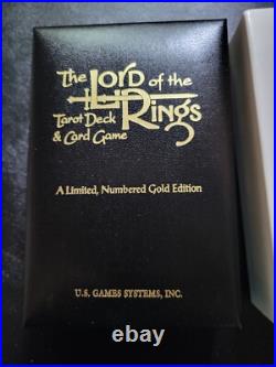 1997 Tolkien Lord of the Rings Limited Gold Edition Signed Tarot Cards Sealed