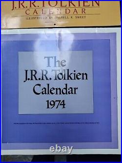 20 Lord Of The Rings, JRR Tolkien Calendar Lot. Various Years From 1974-2023