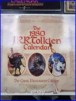 20 Lord Of The Rings, JRR Tolkien Calendar Lot. Various Years From 1974-2023