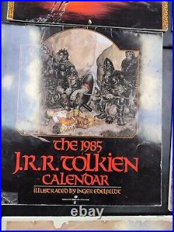 20 Lord Of The Rings, JRR Tolkien Calendar Lot. Various Years From 1974-2023