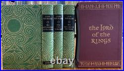 2001 Lord of the Rings J. R. R. Tolkien Folio Society 3 Volumes in Slipcase