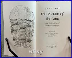 2001 Lord of the Rings J. R. R. Tolkien Folio Society 3 Volumes in Slipcase