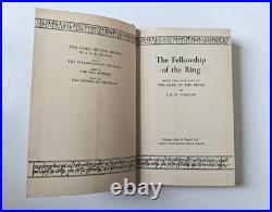 3 First Edition 1955 Tolkien books Lord of the Rings series, Dust Jackets, Maps