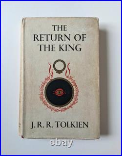 3 First Edition 1955 Tolkien books Lord of the Rings series, Dust Jackets, Maps