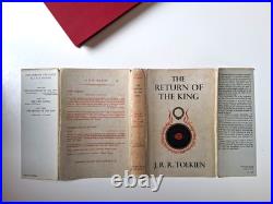 3 First Edition 1955 Tolkien books Lord of the Rings series, Dust Jackets, Maps