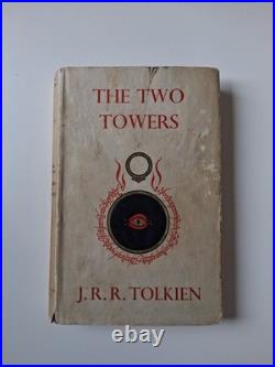 3 First Edition 1955 Tolkien books Lord of the Rings series, Dust Jackets, Maps