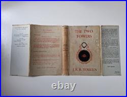 3 First Edition 1955 Tolkien books Lord of the Rings series, Dust Jackets, Maps