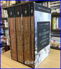 4 BOOK BOX SET J. R. R. & Christopher Tolkien History of the Lord of the Rings