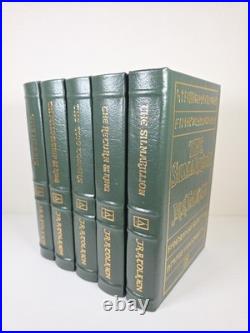 5 Vol JRR Tolkien LORD OF THE RINGS TRILOGY, HOBBIT, SILMARILLION Easton Press