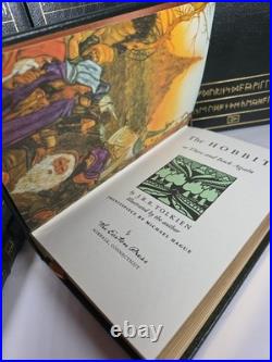 5 Vol JRR Tolkien LORD OF THE RINGS TRILOGY, HOBBIT, SILMARILLION Easton Press