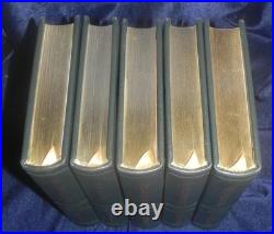 5 Vol Tolkien Easton Press Lord of the Rings, Silmarillion, The Hobbit VG+