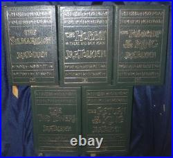 5 Vol Tolkien Easton Press Lord of the Rings, Silmarillion, The Hobbit VG+