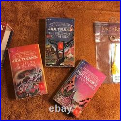 68 J. R. R. TOLKIEN Lord Of The Rings 3 PB Box Set fellowship +2 ring bookmarks