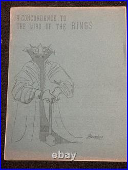 A Concordance to The Lord of the Rings Edwin Joseph Baker Tolkien RARE zine