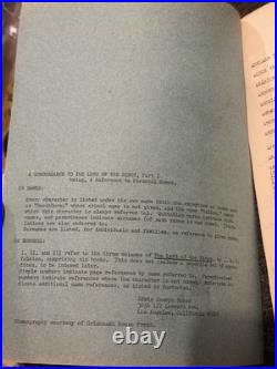 A Concordance to The Lord of the Rings Edwin Joseph Baker Tolkien RARE zine