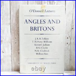 Angles and Britons J. R. R. Tolkien 1963 HC DJ Maps RARE Lord of the Rings Author