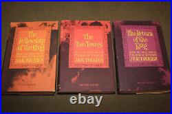 Complete Tolkien Lord of the Rings Trilogy HCs 2nd Edition/4th Printing with Maps