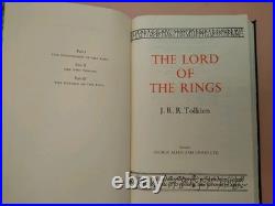 De Luxe 3rd Ed. Lord of the Rings by J. R. R. Tolkien pub. By George Allen & Unwin