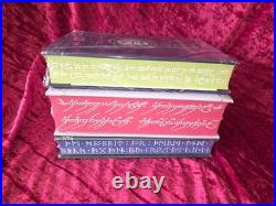 Deluxe 3 Book Set THE HOBBIT LORD OF THE RINGS AND THE SILMARILLION NEW SEALED