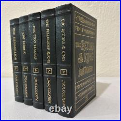 EASTON PRESS 5-VOL SET LORD OF THE RINGS HOBBIT SILMARILLION By TOLKEIN With Maps