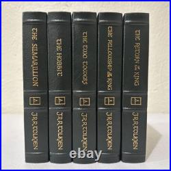 EASTON PRESS 5-VOL SET LORD OF THE RINGS HOBBIT SILMARILLION By TOLKEIN With Maps
