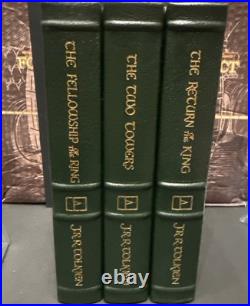 EASTON PRESS J. R. R. Tolkien Lord of the Rings Trilogy WithMAP FINE