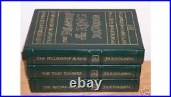 Easton Press LORD OF THE RINGS by J R R Tolkien 3 vols FELLOWSHIP TOWERS Return