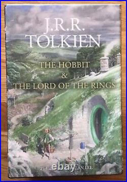 FINE 2020 Boxed Set UK HCs Hobbit Lord of the Rings JRR Tolkien Art by Alan Lee