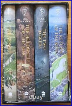 FINE 2020 Boxed Set UK HCs Hobbit Lord of the Rings JRR Tolkien Art by Alan Lee