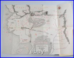 FIRST EDITION Japanese The Silmarillion Original Map JRR Tolkien Lord of Rings