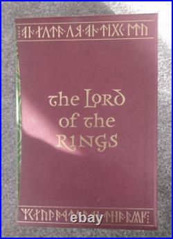 FOLIO SOCIETY LORD OF THE RINGS BOOK TRILOGY 2001 6th PRINT PRINTING JRR TOLKIEN