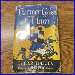 Farmer Giles of Ham 1950 J R R Tolkien 1st American Edition/1st Impression DJ