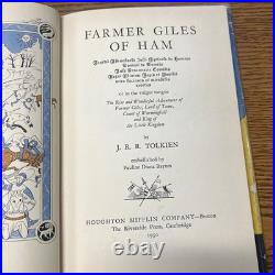 Farmer Giles of Ham 1950 J R R Tolkien 1st American Edition/1st Impression DJ